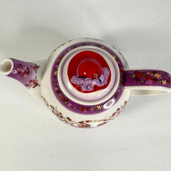 Red Hat Society Teapot Cardew Design 2004 Official Licensed Product - Picture 2 of 11